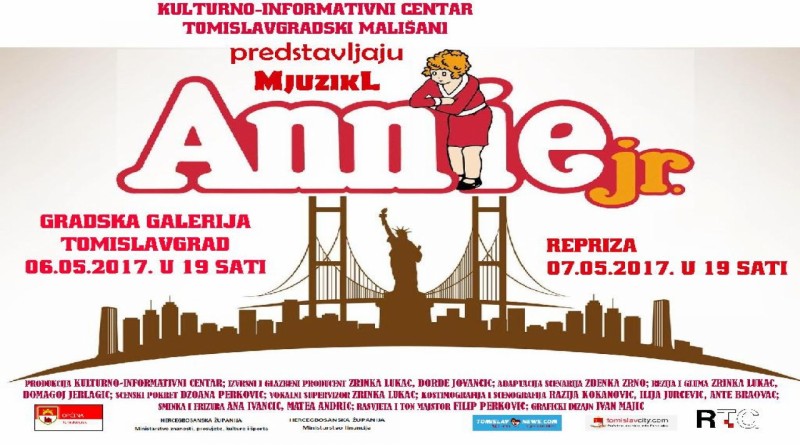 Kulturno-informativni centar i Tomislavgradski mališani predstavljaju mjuzikl „Annie“