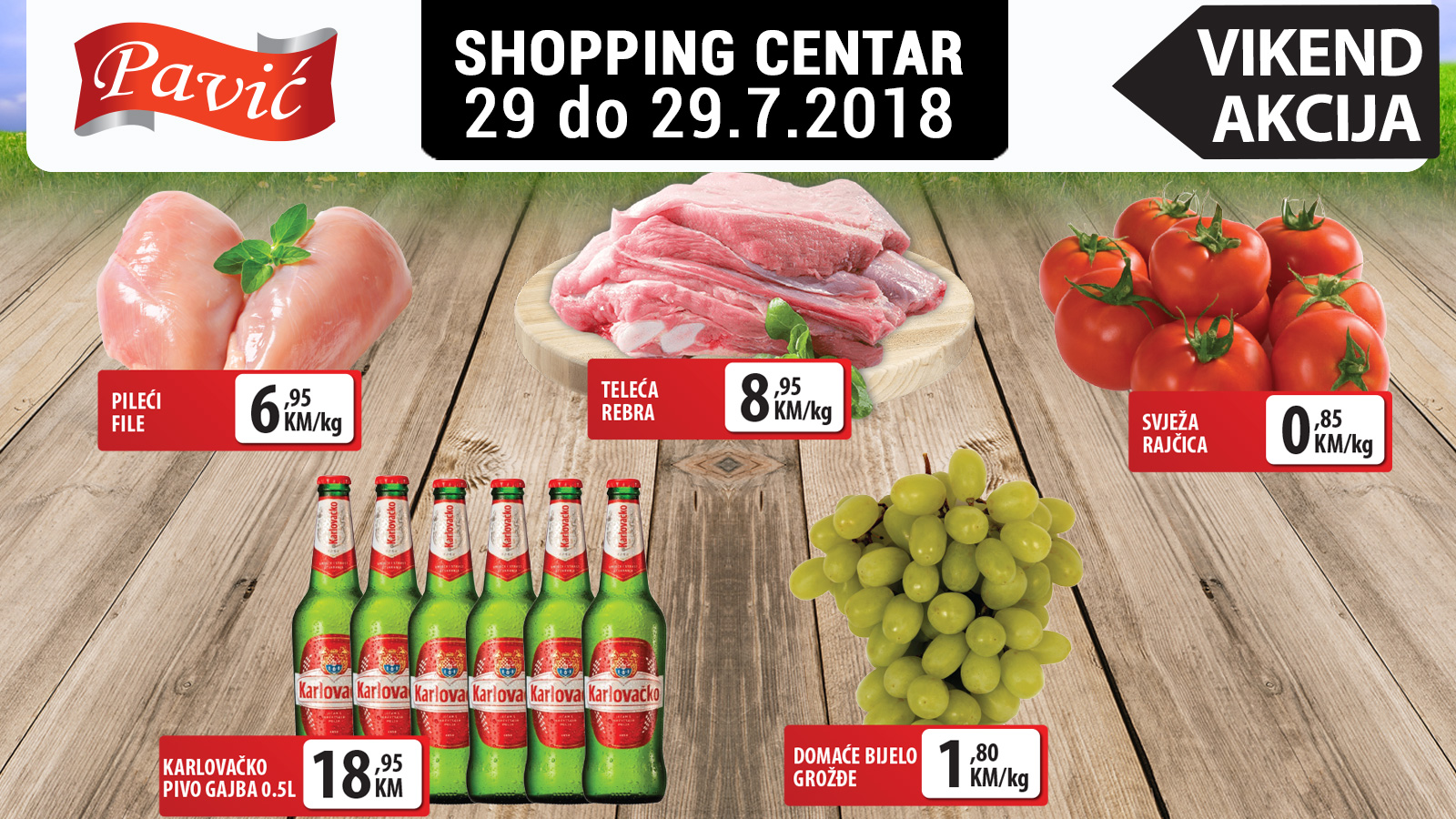 Vikend akcija u supermarketu Pavić