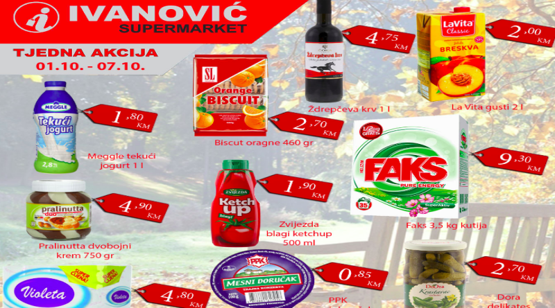 TJEDNA AKCIJA u Supermarketu Ivanović