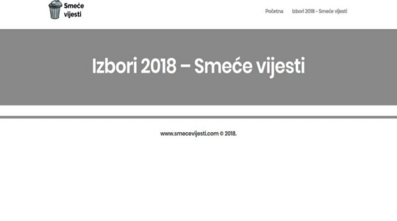 HDZ-a BiH kreirao posebnu web stranicu Izbori 2018 - Smeće vijesti