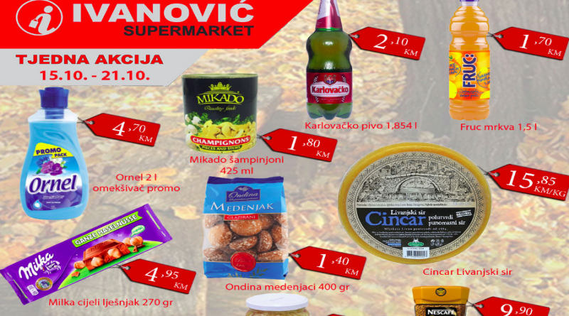 Tjedna akcija Supermarketa Ivanović