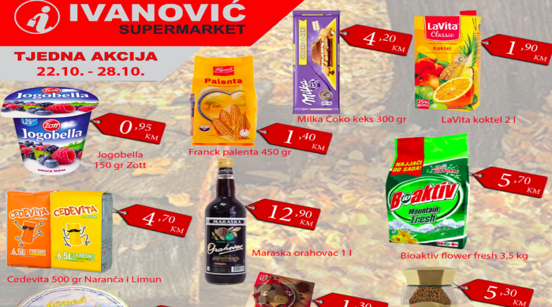 Tjedna akcija Supermarketa Ivanović