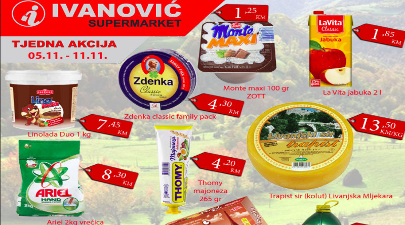 Tjedna akcija Supermarketa Ivanović