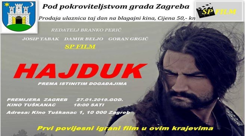 NAJAVA: Premijera filma “Hajduk” u Zagrebu 27. siječnja