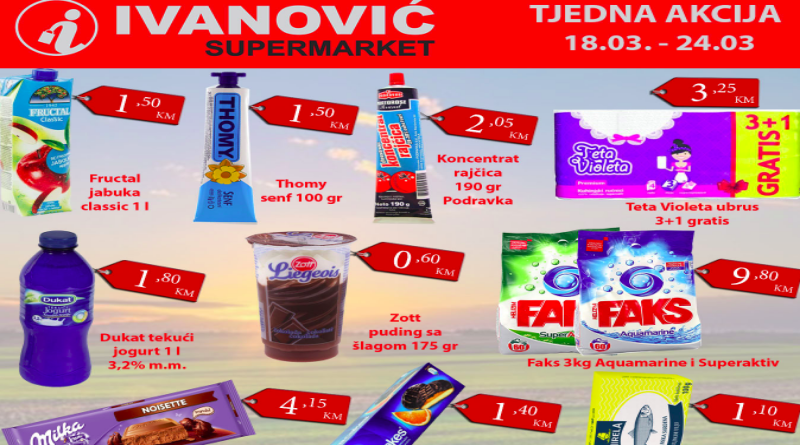 Tjedna akcija Supermarketa Ivanović