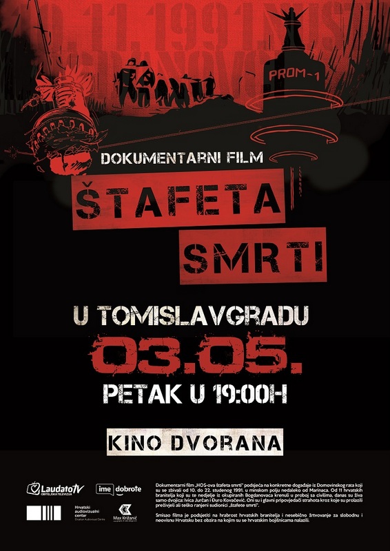 NAJAVA: Promocija filma „Štafeta smrti“ u Tomislavgradu 3. svibnja