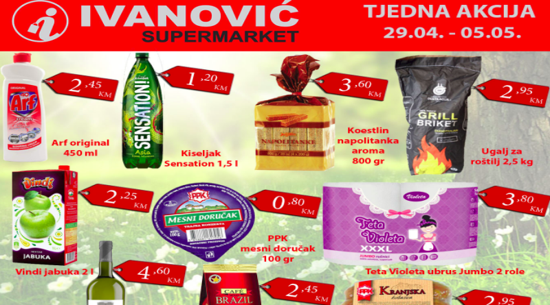 Tjedna akcija Supermarketa Ivanović