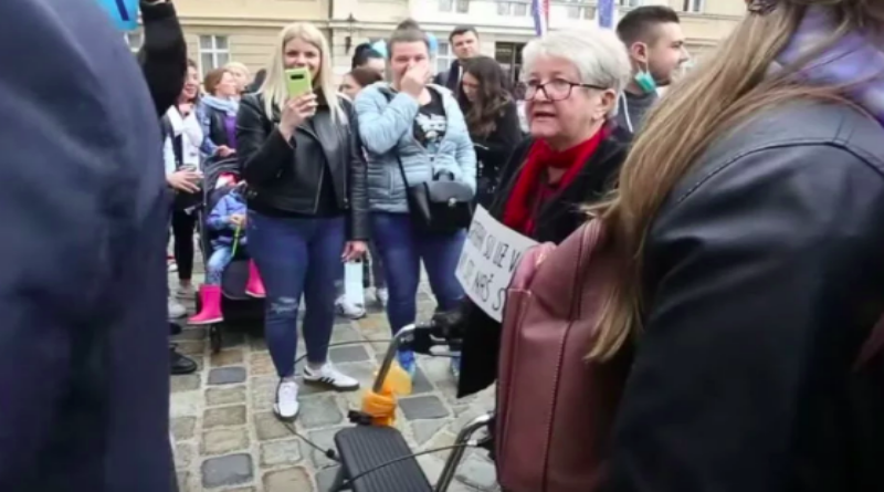 Pogledajte svađu između prosvjednice i Željka Glasnovića: Makni se od mene! Go**o jedno!