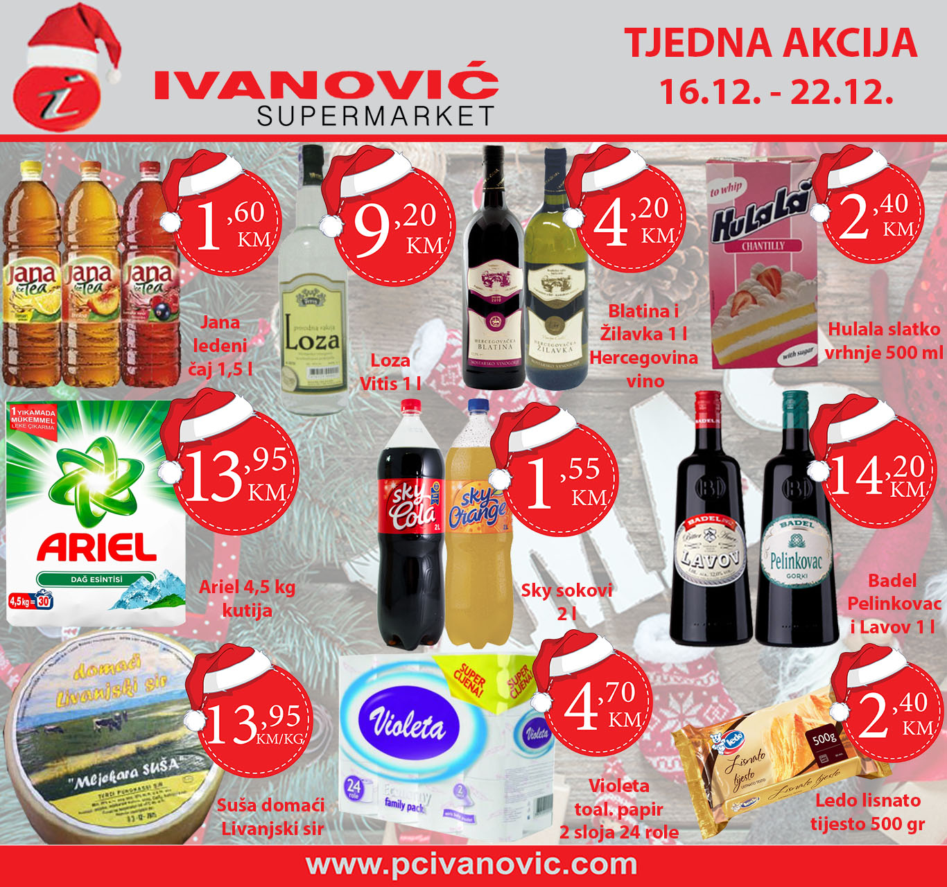 Pogledajte tjednu akciju u Supermarketu “Ivanović”