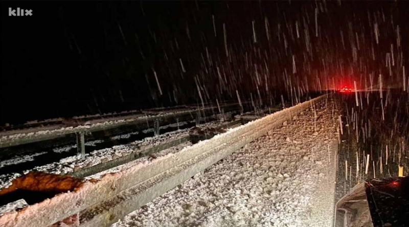 Veliki snježni nanosi na autoputu Banja Luka - Doboj, odroni i vjetar na području Kupresa, Tomislavgrada