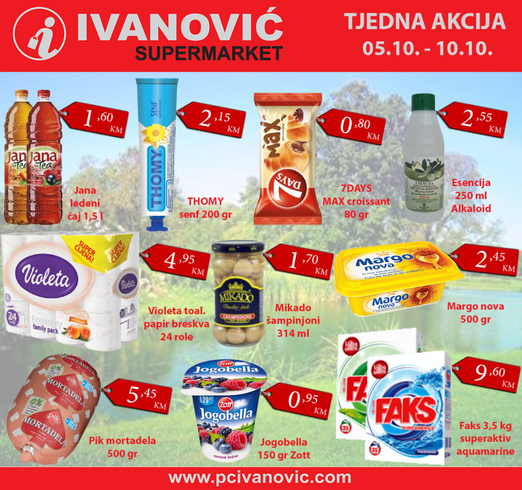 Tjedna akcija u Supermarketu Ivanović