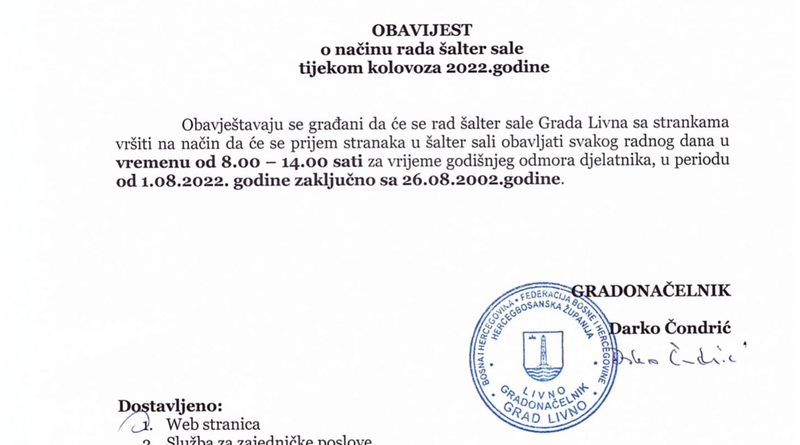 HRS: ADMINISTRACIJA U LIVNU JE VELIKI PROBLEM ISELJENIM LIVNJACIMA