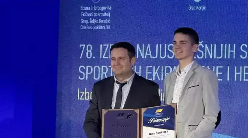 NINO ŠEREMET najbolji kadet BiH na 78. Izboru sportaša BiH